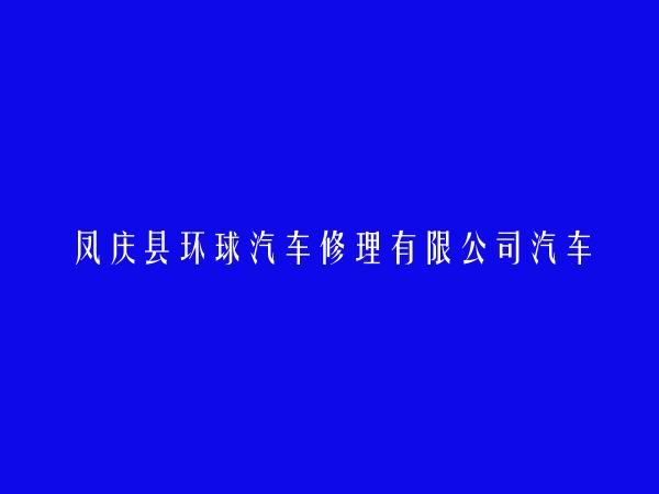 凤庆县环球汽车修理有限公司汽车驾驶学校
