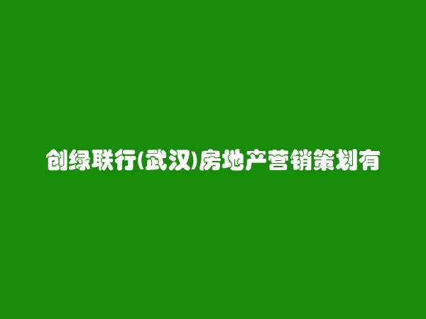 创绿联行(武汉)房地产营销策划有限公司