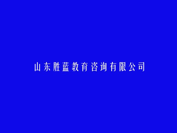 山东胜蓝教育咨询有限公司