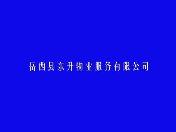 岳西县东升物业服务有限公司