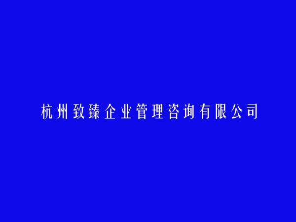 杭州致臻企业管理咨询有限公司