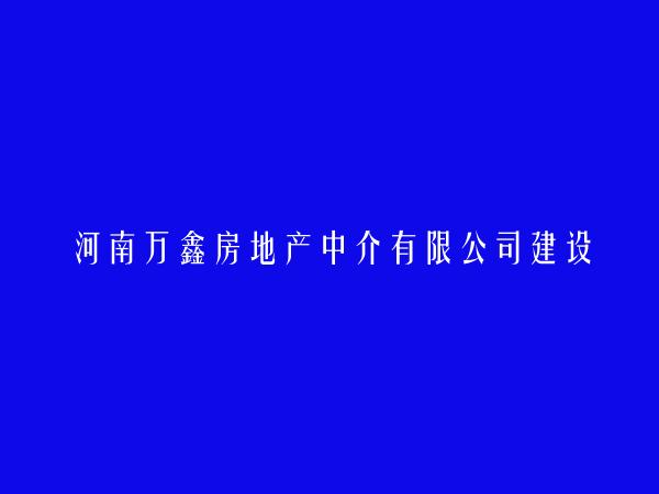河南万鑫房地产中介有限公司建设东路分公司