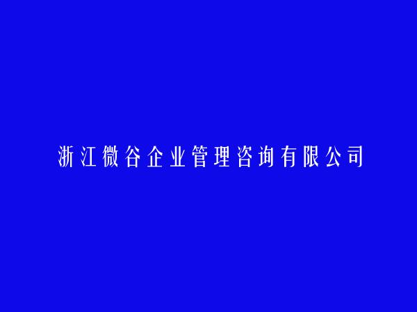 浙江微谷企业管理咨询有限公司