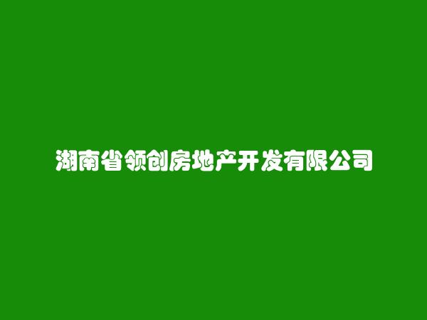 湖南省领创房地产开发有限公司