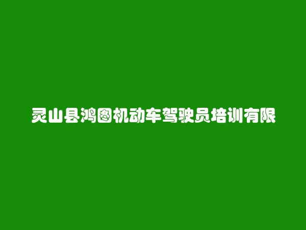 灵山县鸿图机动车驾驶员培训有限公司