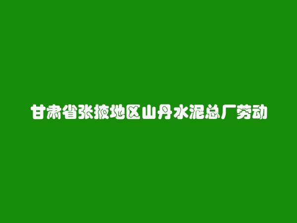 甘肃省张掖地区山丹水泥总厂劳动服务公司电器经销部简介，地址，联系方式