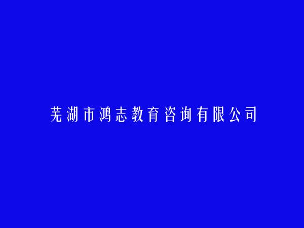 芜湖市鸿志教育咨询有限公司