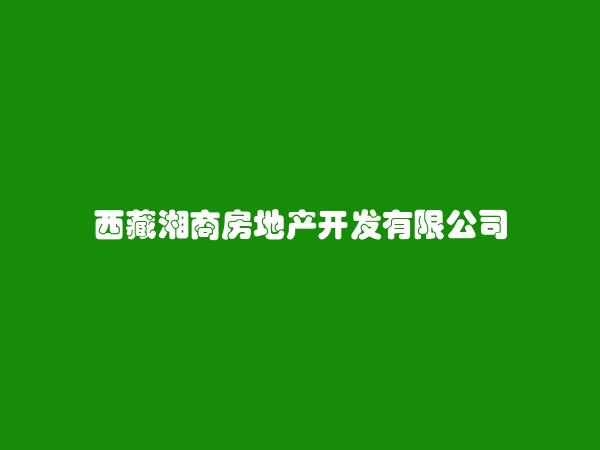 西藏湘商房地产开发有限公司