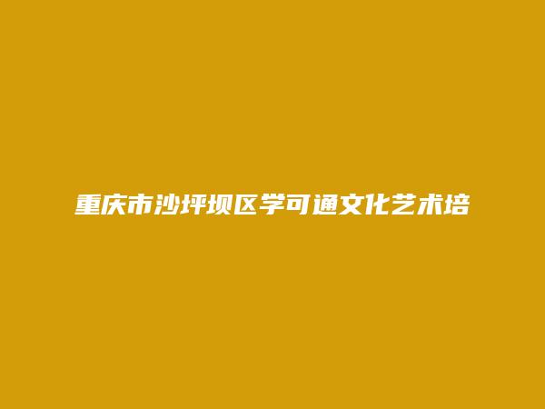重庆市沙坪坝区学可通文化艺术培训学校有限公司