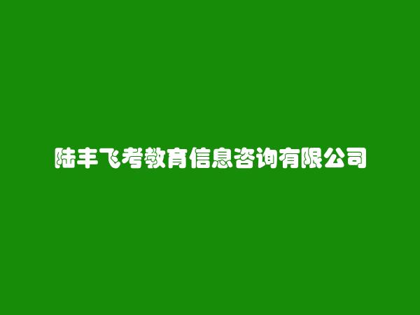 陆丰飞考教育信息咨询有限公司